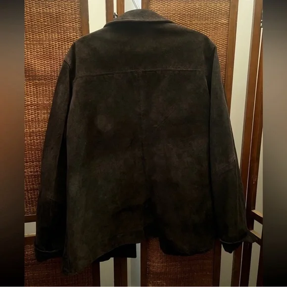 Eddie Bauer suede leather coat - Picture 2 of 3
